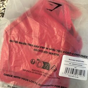 Ruched Sports Bra - Red